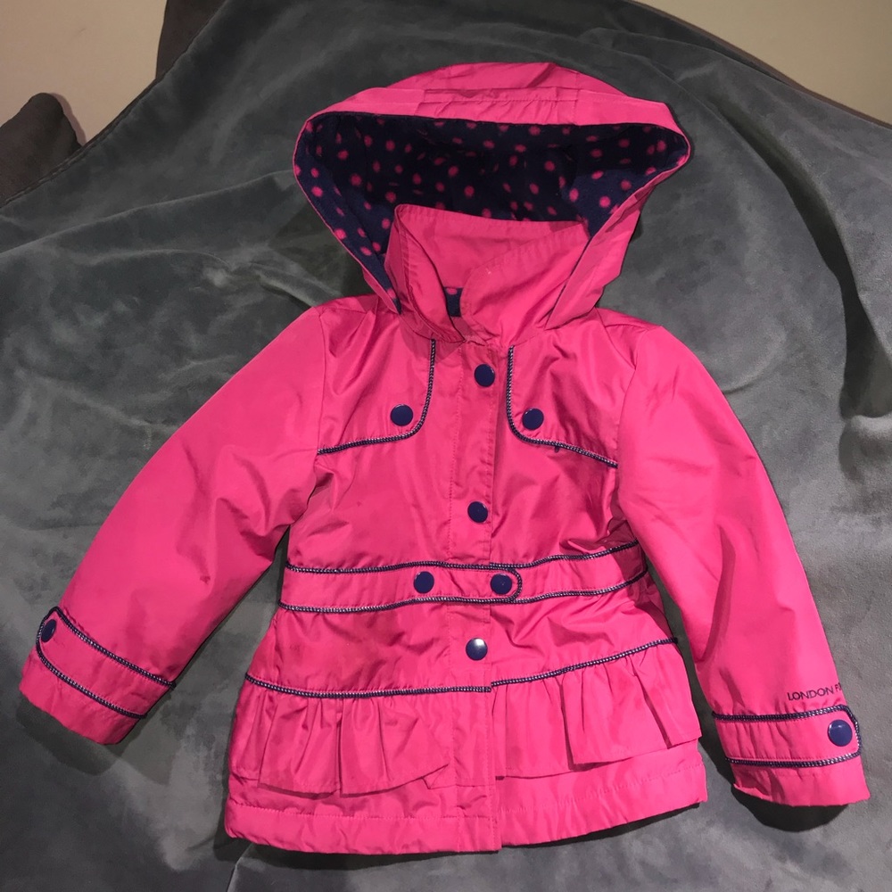 London Fog Fleece Lined Rain Jacket